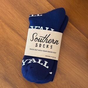 Men's Navy y’all Socks